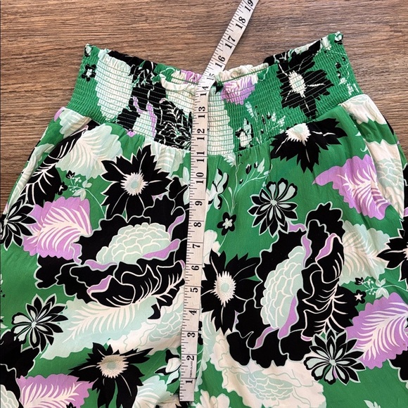 Anthropologie The Saria Smocked Wide-Leg Pants by Maeve Women's Size Medium EUC - Picture 10 of 13